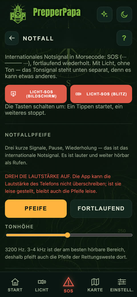 SOS (Notfall)