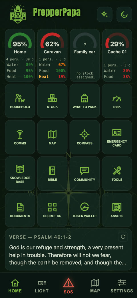 Home screen