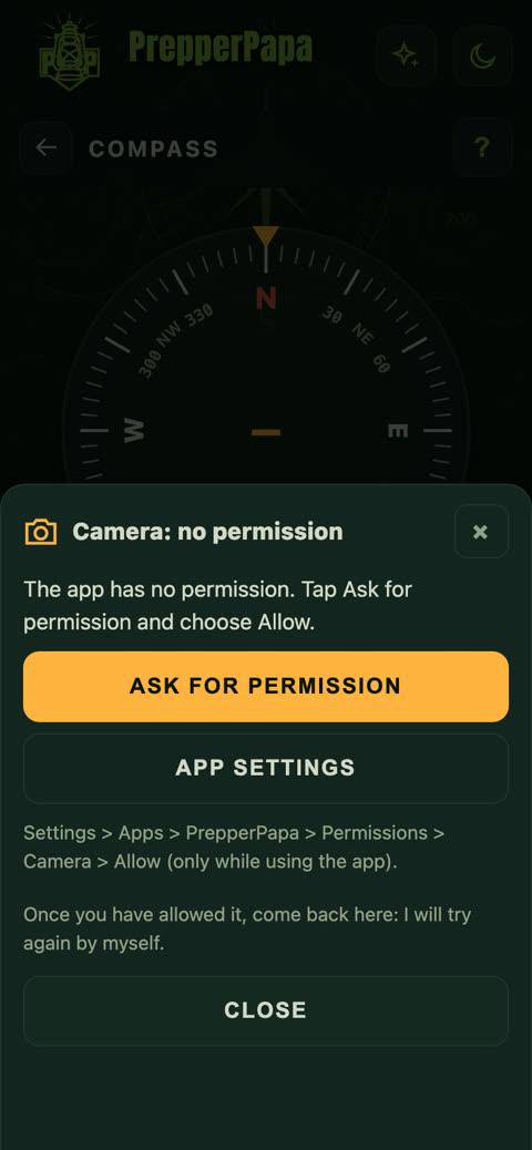 If a permission is missing