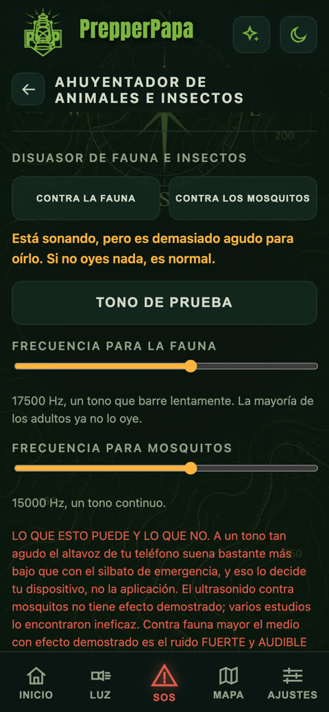 Ahuyentador de animales e insectos
