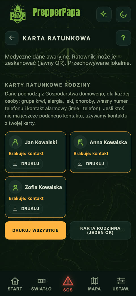 Karta ratunkowa