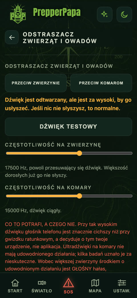 Odstraszacz zwierząt i owadów