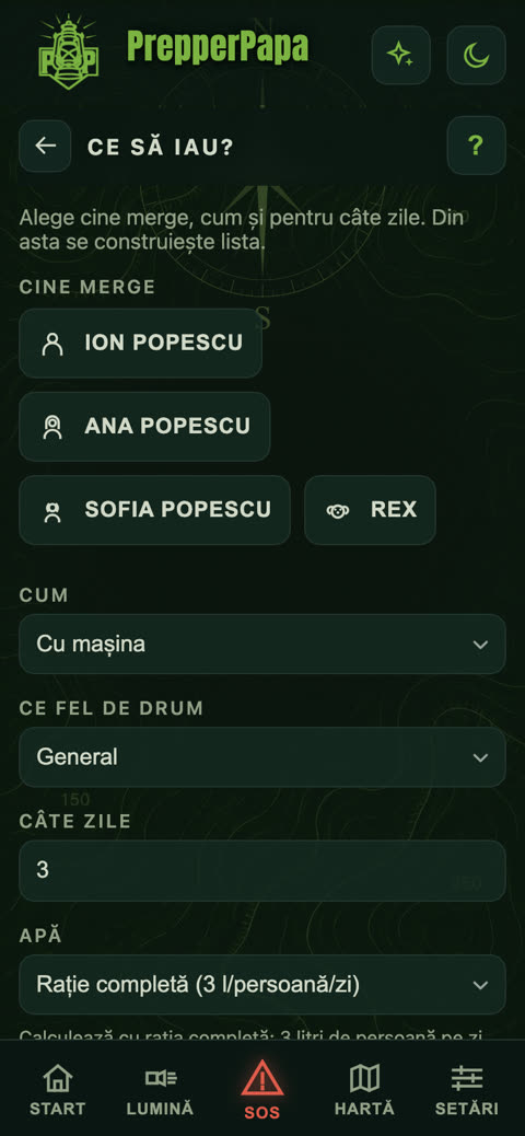 Ce să iau? (lista de bagaje)